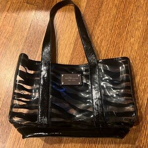 Michael Kors black see thru small bag